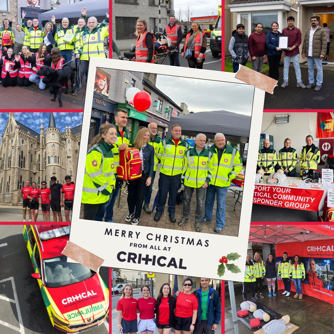Wishing you and your family a very Merry Christmas from all at CRITICAL 🎄

Thank you for all the support this year! 

Go raibh maith agat agus Nollaig Shona

#CRITICALCharity #Charity #Volunteers #CFR #Christmas