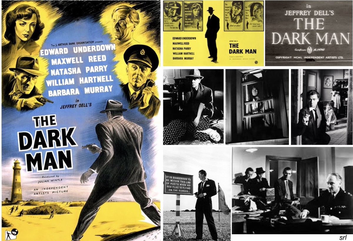 SaveRedlandLibr's tweet photo. 4:55pm TODAY on @TalkingPicsTV
The 1951 #FilmNoir #Thriller film🎥 “The Dark Man” directed & written by #JeffreyDell
🌟 #EdwardUnderdown #MaxwellReed #NatashaParry #WilliamHartnell #BarbaraMurray #CyrilSmith #LeonardWhite #JohnnySinger #GeoffreySumner #SamKydd https://t.co/9ZWX0gNsmP