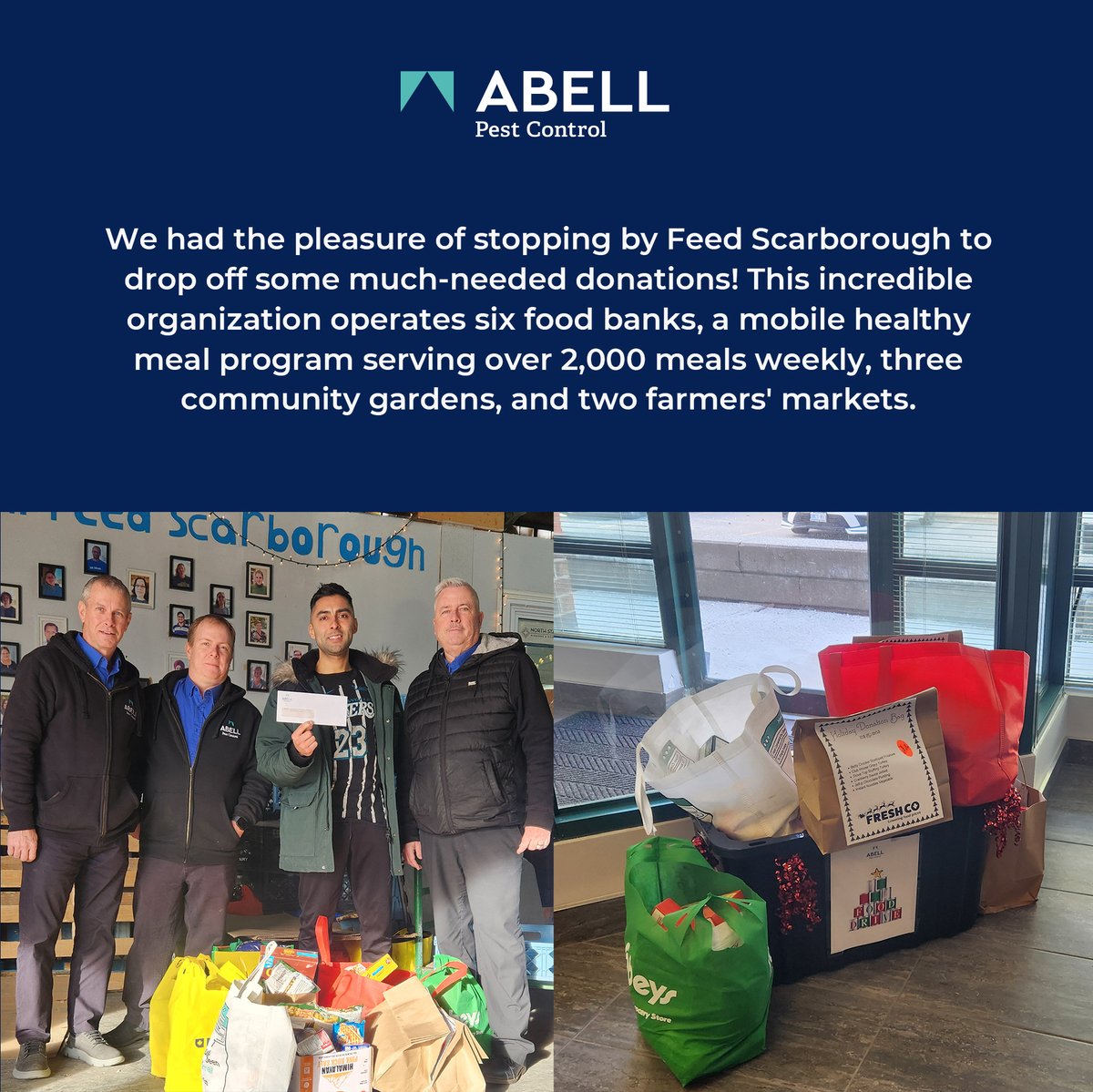 #12AbellDays #FeedScarborough #CommunitySupport #FoodBankDonations #GivingBack #L #EndHunger #MakingADifference