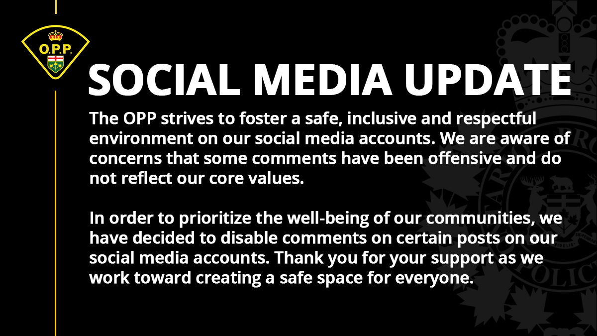 OPPCommissioner's tweet image. Important update regarding OPP social media accounts.