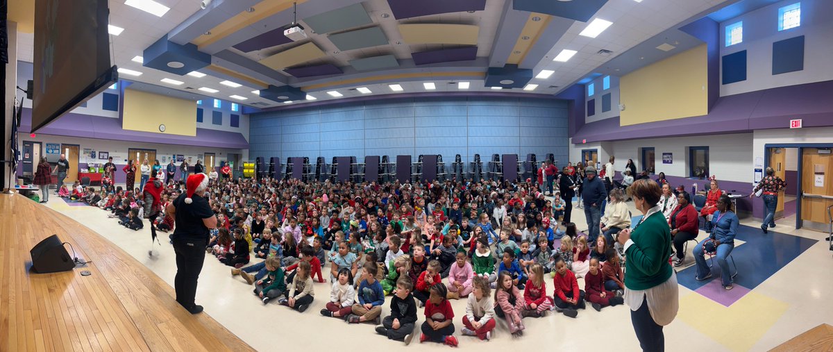 Students and staff participated in our annual Holiday Sing-Along today! So much fun!