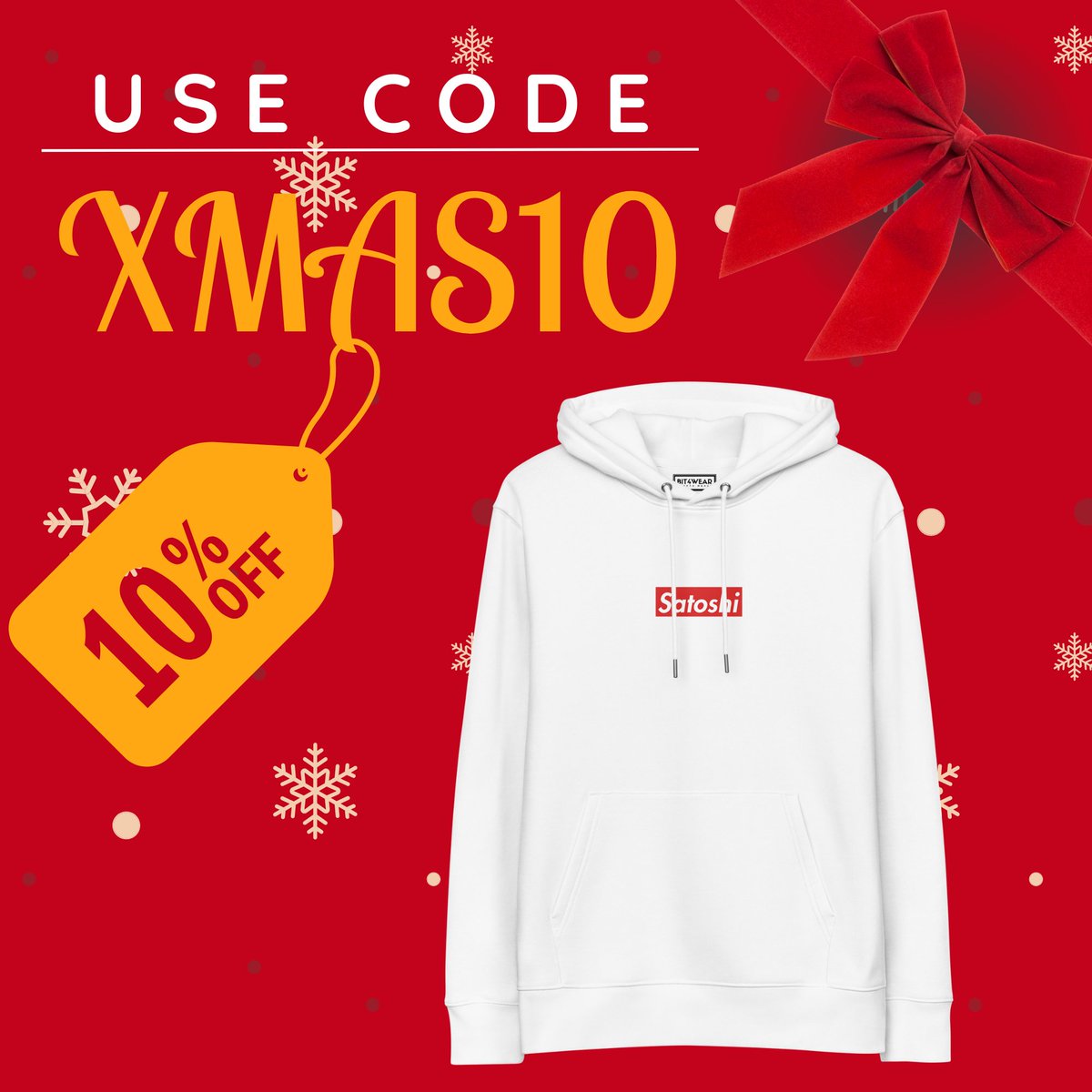 Bit4Wear's tweet image. 🎄✨ 5 Days Until Christmas! ✨🎄

Looking for a cozy upgrade for yourself this winter? Enjoy 10% OFF on everything in our store—just use code XMAS10 at checkout! 🎁

#cryptomerch #satoshi #cryptowinter
