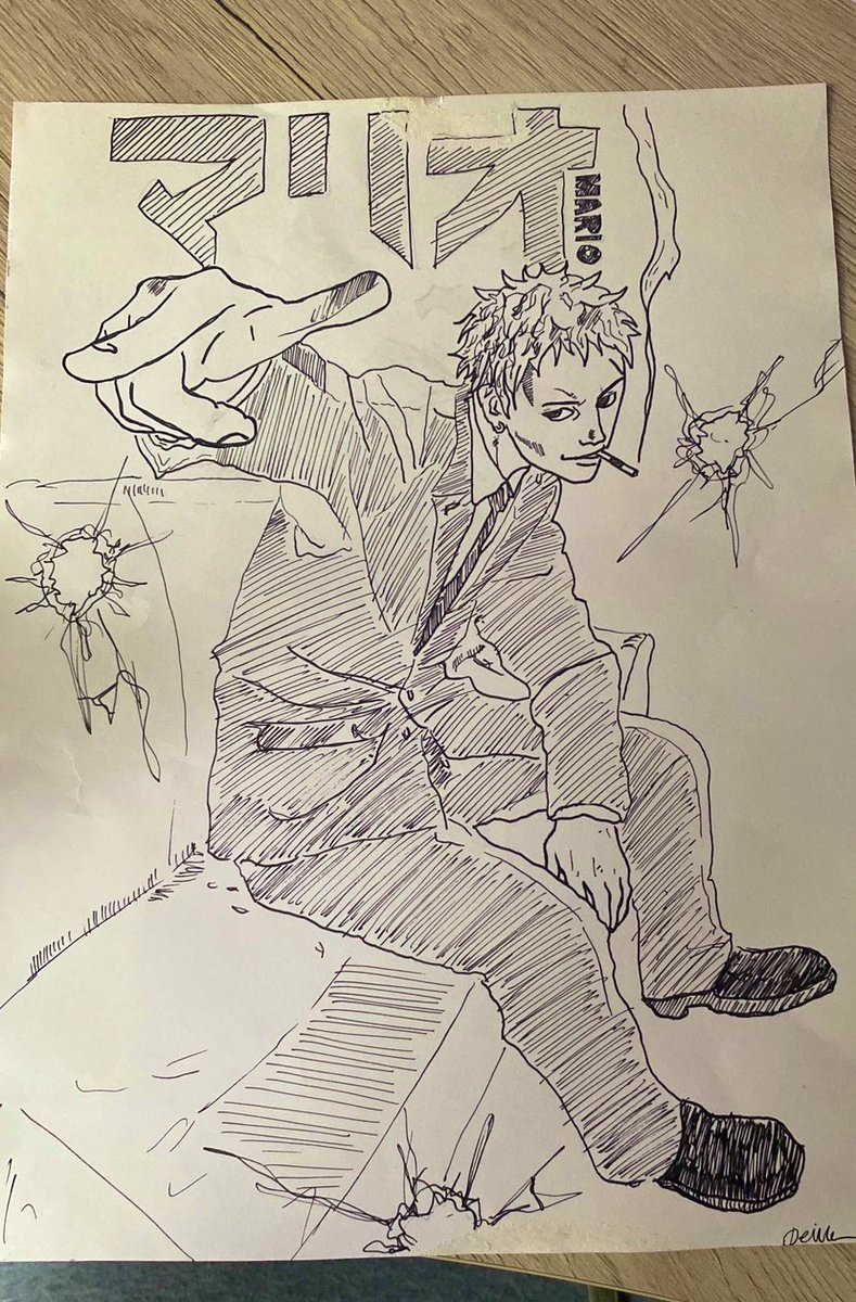 DevinforB's tweet image. Tried drawing one of kishimotos First Manga Mc‘s 🙏