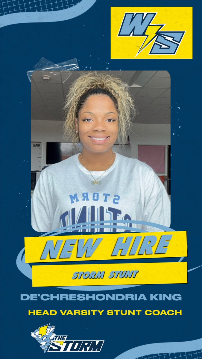 WS_Storm_Sports's tweet photo. Welcome to #TheSpring Coach King who will be our Head Stunt Coach for 2025 #GoStorm @WS_Storm_Stunt https://t.co/HtMMmZwTz8