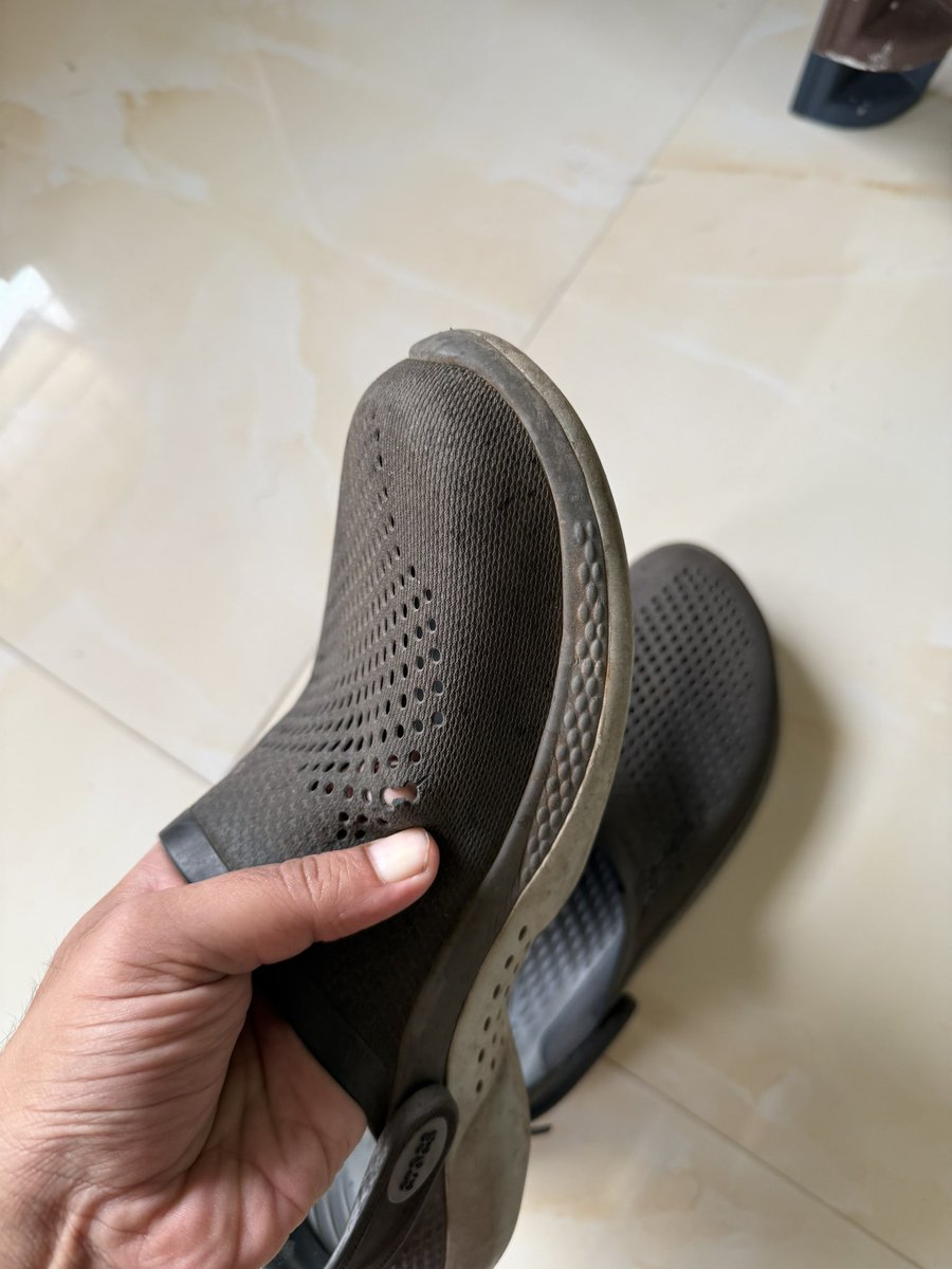 #crocs this the condition of much costly crocs within just 2 years