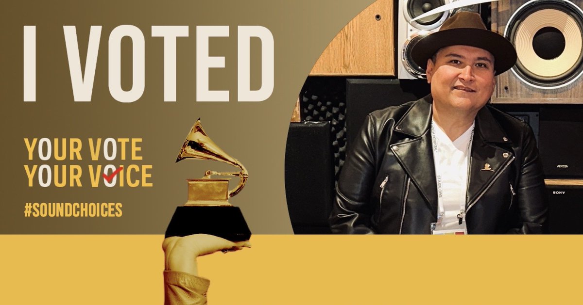 ✨ The #GRAMMYs is the only music award voted on by music creators: voters like me are artists, songwriters, producers, engineers, musicians, or composers.

📣 Let's vote responsibly by listening to all submissions. Final round voting closes on 1/3. #SoundChoices