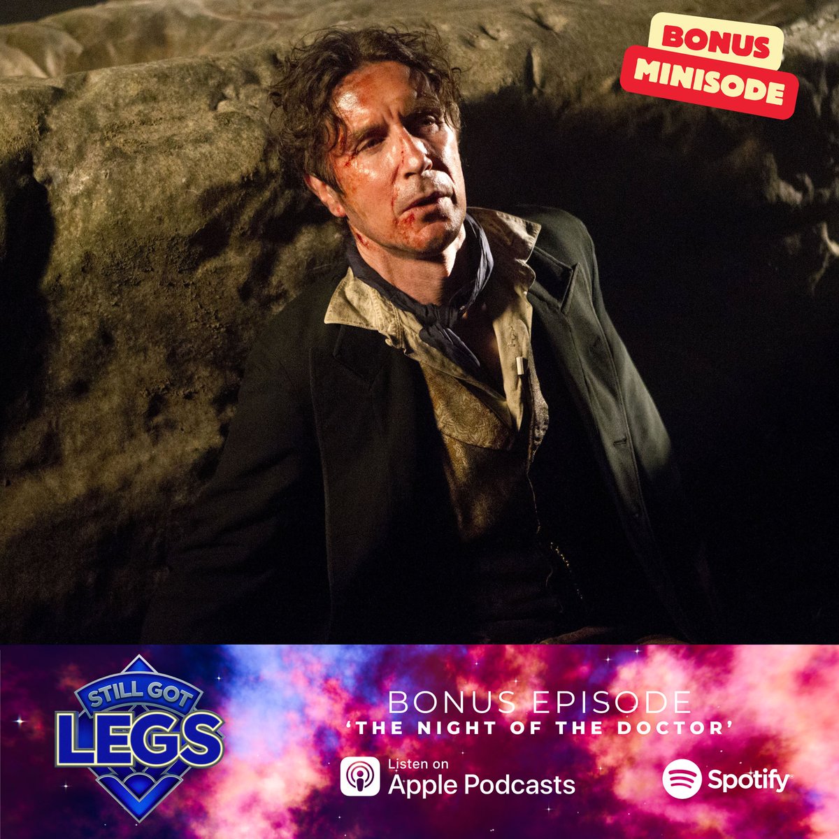 Before we dive into the huge epic 50th anniversary special, let’s take a quick look at the 8th Doctor’s final adventure… it’s pretty short. Bit of fun tho. MINISODE TIME!!!

linktr.ee/StillGotLegs