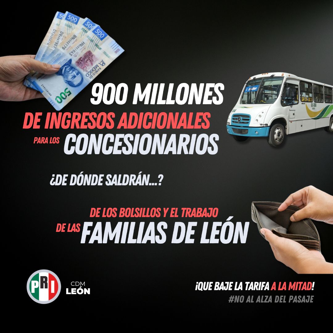 ¡No es solo un peso! ☝🏽
-Son 900 millones de pesos más de ganancias para los concesionarios 💵💵

¿Por un servicio tan malo? ¡Mejor que baje a la mitad! 

#NoAlAlza #MejorQueBajeALaMitad