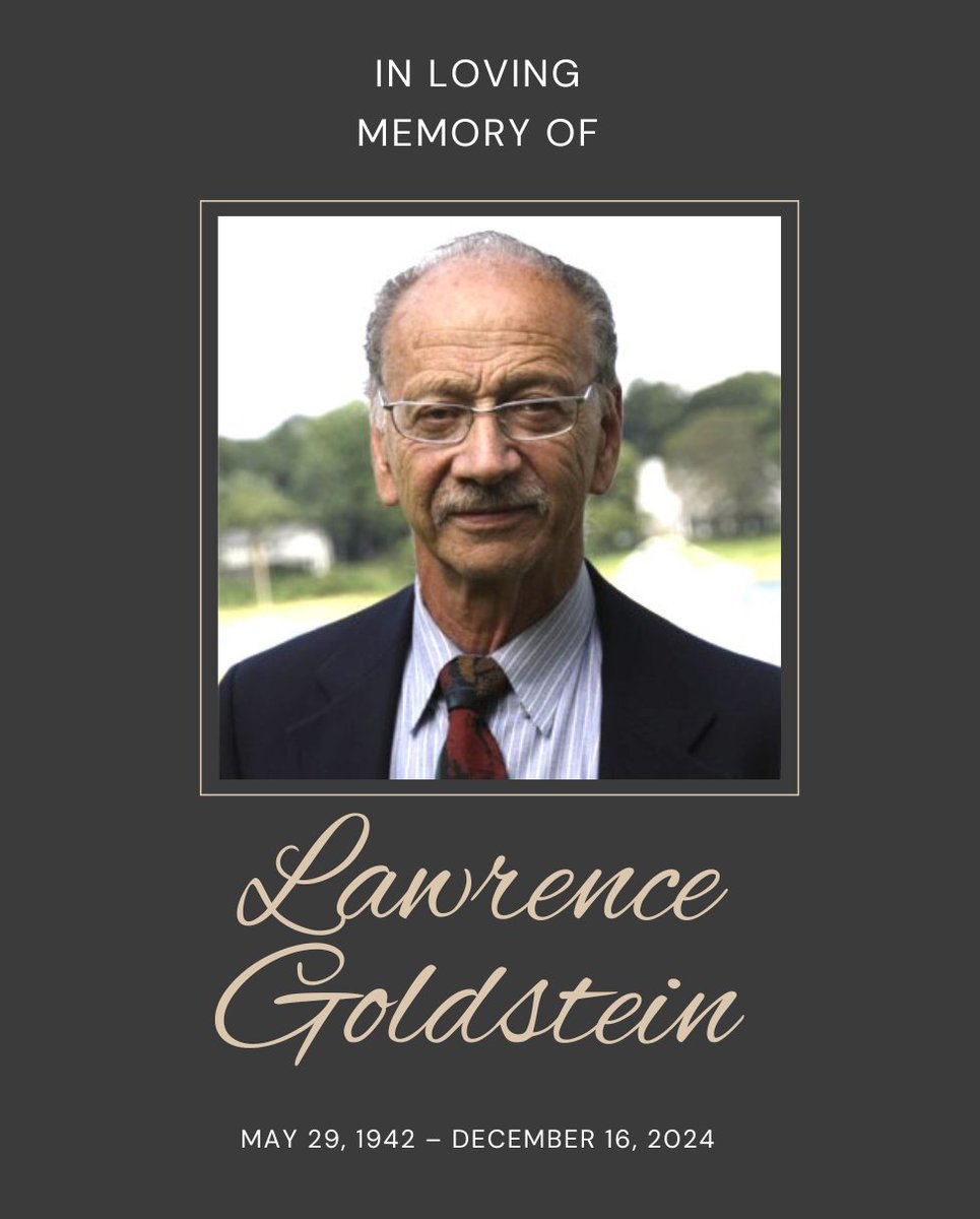 It is with profound sadness and heavy hearts that we at the Energy Policy Research announce the passing of our dear friend, colleague, and former president, Lawrence Goldstein, whose extraordinary leadership and analytical vigor have left a lasting impact on our organization ...