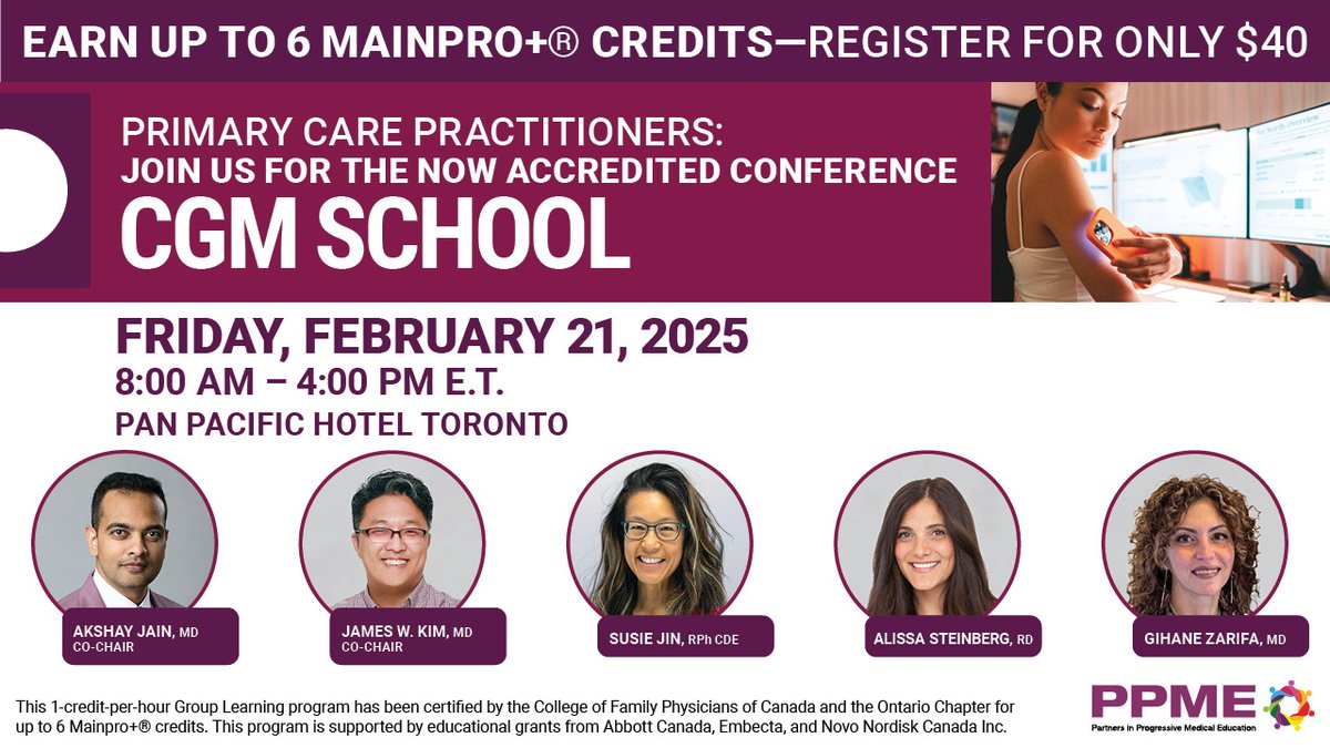 iMedicus (@imedicus_ca) on Twitter photo 🎉 We’re thrilled to announce that CGM School is now accredited by <a href="/CFPC_e/">The College of Family Physicians of Canada</a> for up to 6 Mainpro+ credits!💡 Join us on February 21, 2025, in Toronto for an immersive learning experience in diabetes management. Learn more & register at cgmschool.ca. #AccreditedLearning 🎉 We’re thrilled to announce that CGM School is now accredited by <a href="/CFPC_e/">The College of Family Physicians of Canada</a> for up to 6 Mainpro+ credits!💡 Join us on February 21, 2025, in Toronto for an immersive learning experience in diabetes management. Learn more & register at cgmschool.ca. #AccreditedLearning