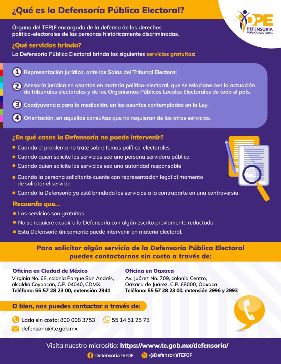 Defensoría Electoral TEPJF tweet media