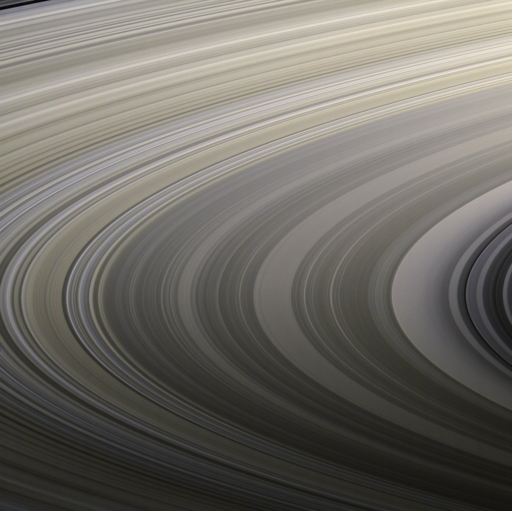 Saturn's rings captured by Cassini