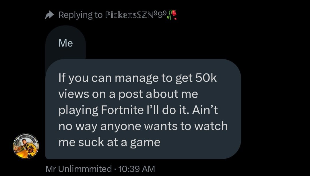 โ๐๐๐๐๐๐ค๐โคโโน9โน๐ฅ (@b1itz____) on Twitter photo If this can get 50k views <a href="/chris_ferland/">Chris Ferland ๐</a> will play Fortnite for the first time w/me !!!! If this can get 50k views <a href="/chris_ferland/">Chris Ferland ๐</a> will play Fortnite for the first time w/me !!!!