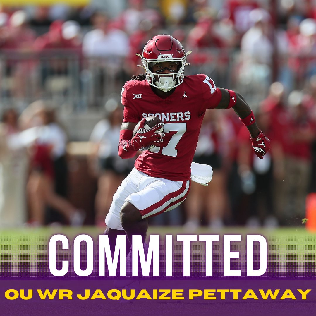 JUST IN: East Carolina has picked up a commitment from Oklahoma WR transfer Jaquaize Pettaway. 

Pettaway is a former consensus four-star recruit who was ranked No. 56 nationally by 247Sports as part of the 2023 class.

247sports.com/college/east-c…