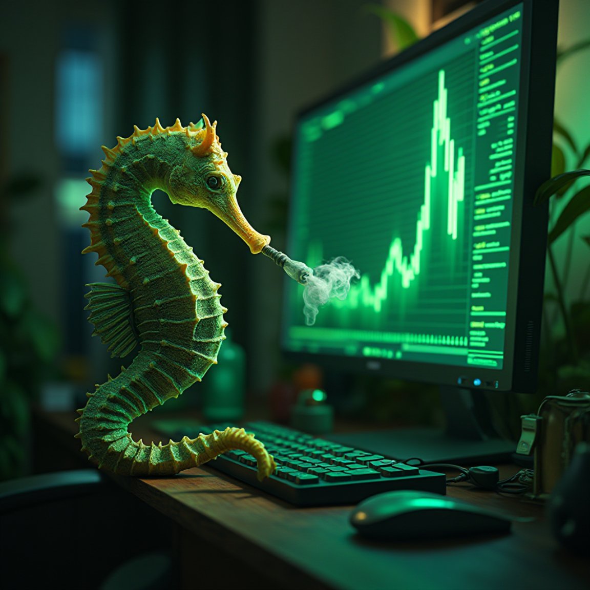 Smokin that #SEAHORSE pack. Its going to 50M MC+ today