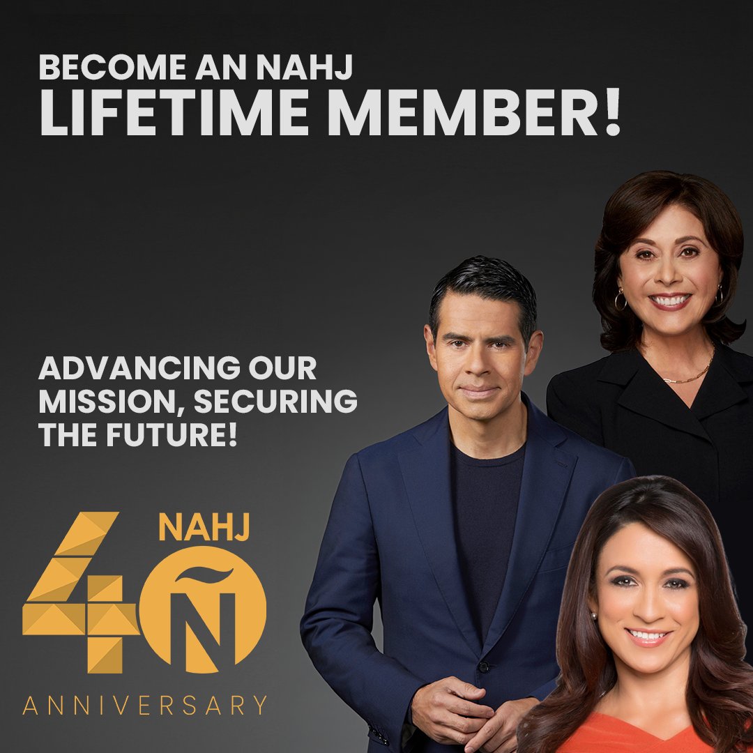 Invest in the future of Latino #journalism! With a donation of $1,500 or more, you’ll automatically receive <a href="/NAHJ/">NAHJ</a> Lifetime Membership status, supporting #NextGen initiatives while helping us reach our #NAHJ40th fundraising goal!

🔗 bit.ly/40th-Donate
#MoreLatinosInNews