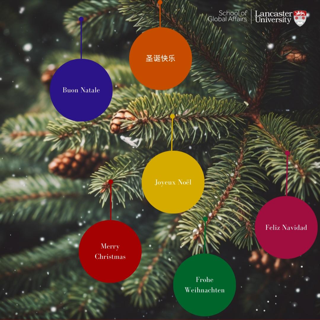 Wishing you a happy and peaceful Christmas break, from all at <a href="/globalaffairslu/">School of Global Affairs at Lancaster University</a>! We are closed for the festive season from 23rd December to 1st January. 🎄🎅