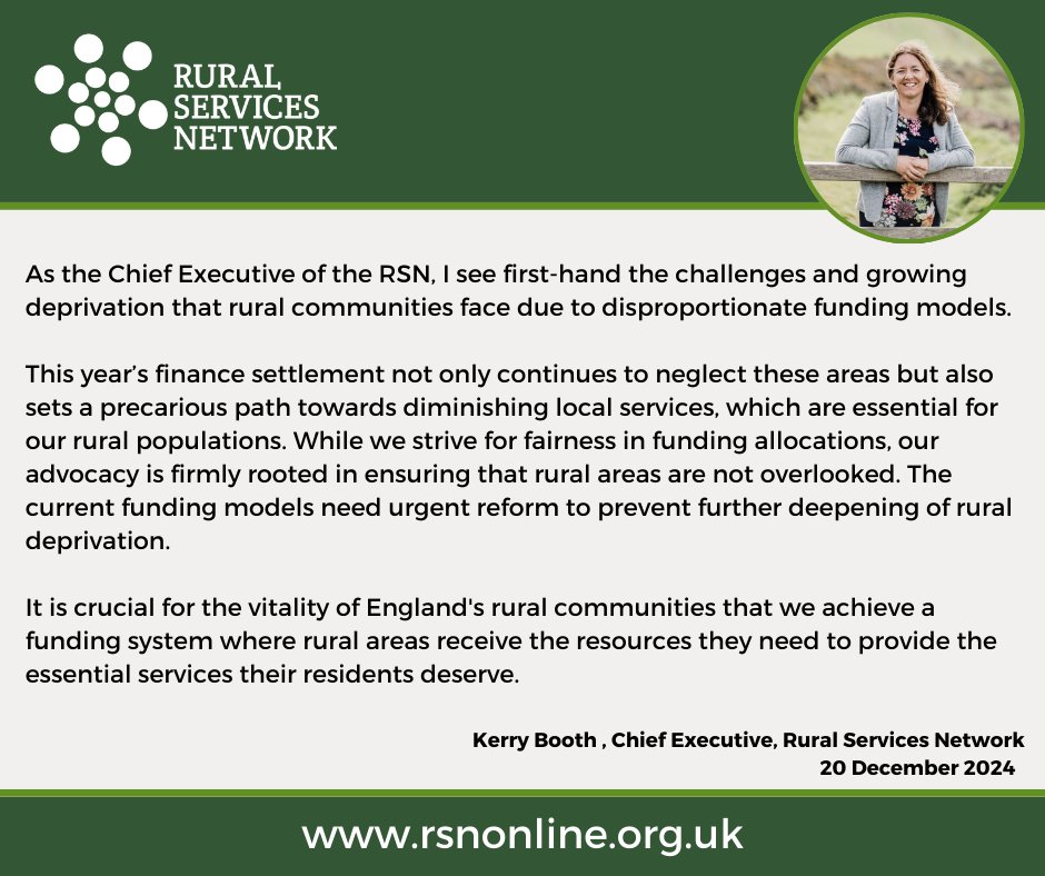 Our initial analysis reveals that urban areas set to receive 41% more in government funded spending power per capita than rural, widening the financial inequity gap. Rural residents also continue to face 20% higher council tax rates with fewer services. ➡️bit.ly/4grhQqA