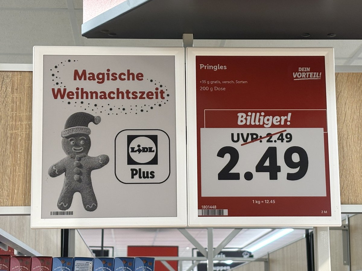 Ja wirklich, magisch es ändert sich nix am Preis! #lidl #einkaufen #pringles