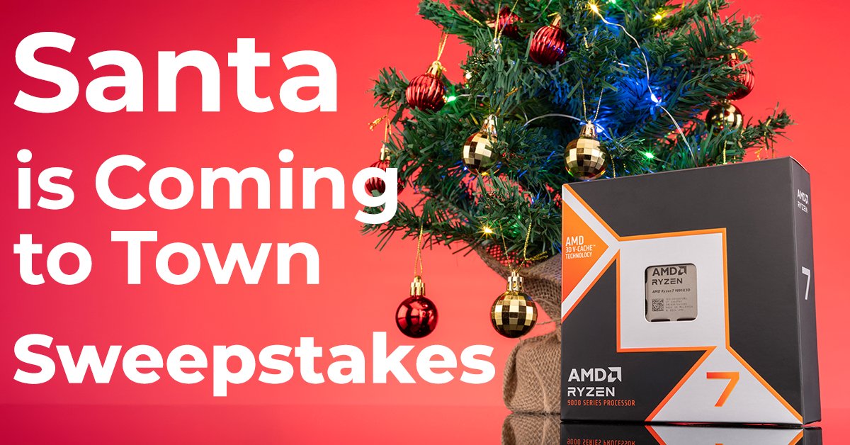 Ho ho ho...SANTA HAS COME EARLY THIS YEAR~

ENTER our SANTA IS COMING TO TOWN SWEEPSTAKES and WIN a <a href="/AMDRyzen/">AMD Ryzen</a> 9800X3D for Christmas! We're giving away an AMD Ryzen 7 9800X3D CPU to one lucky winner! 💻🔥 Whether you're a gamer, content creator, or tech enthusiast, you will find
