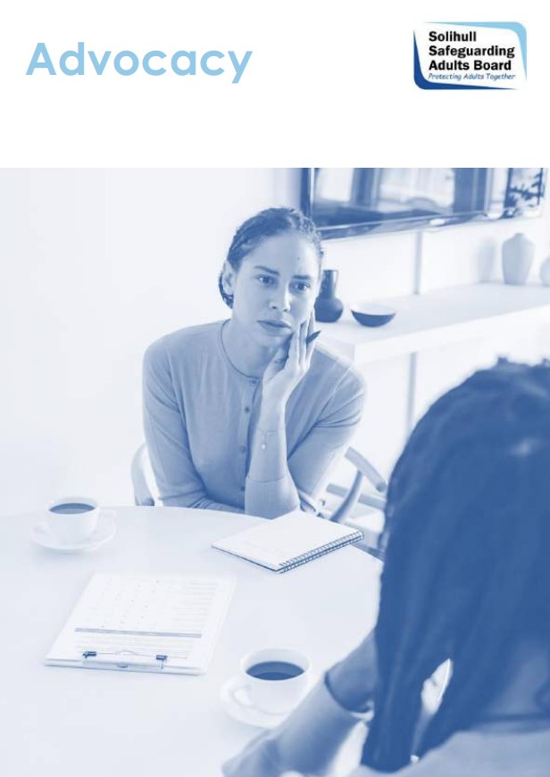 🚨Updated Guidance on Advocacy🚨

Intended to remind professionals of their legal duties to arrange advocacy in certain circumstances and to raise awareness of the advocacy services available locally as well as the types of advocacy that can be provided

➡️safeguardingsolihull.org.uk/ssab/wp-conten…