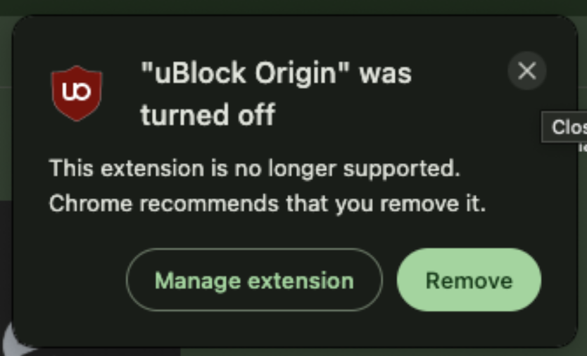 Terrible choice by the greedy lizard-boys who run Google. We all agree it's a horrible idea to build an all-encompassing ad-tech dragnet so Amazon can sell us schlock, but tremendous amounts of malware are delivered by malvertising that's prevented by ad blockers.