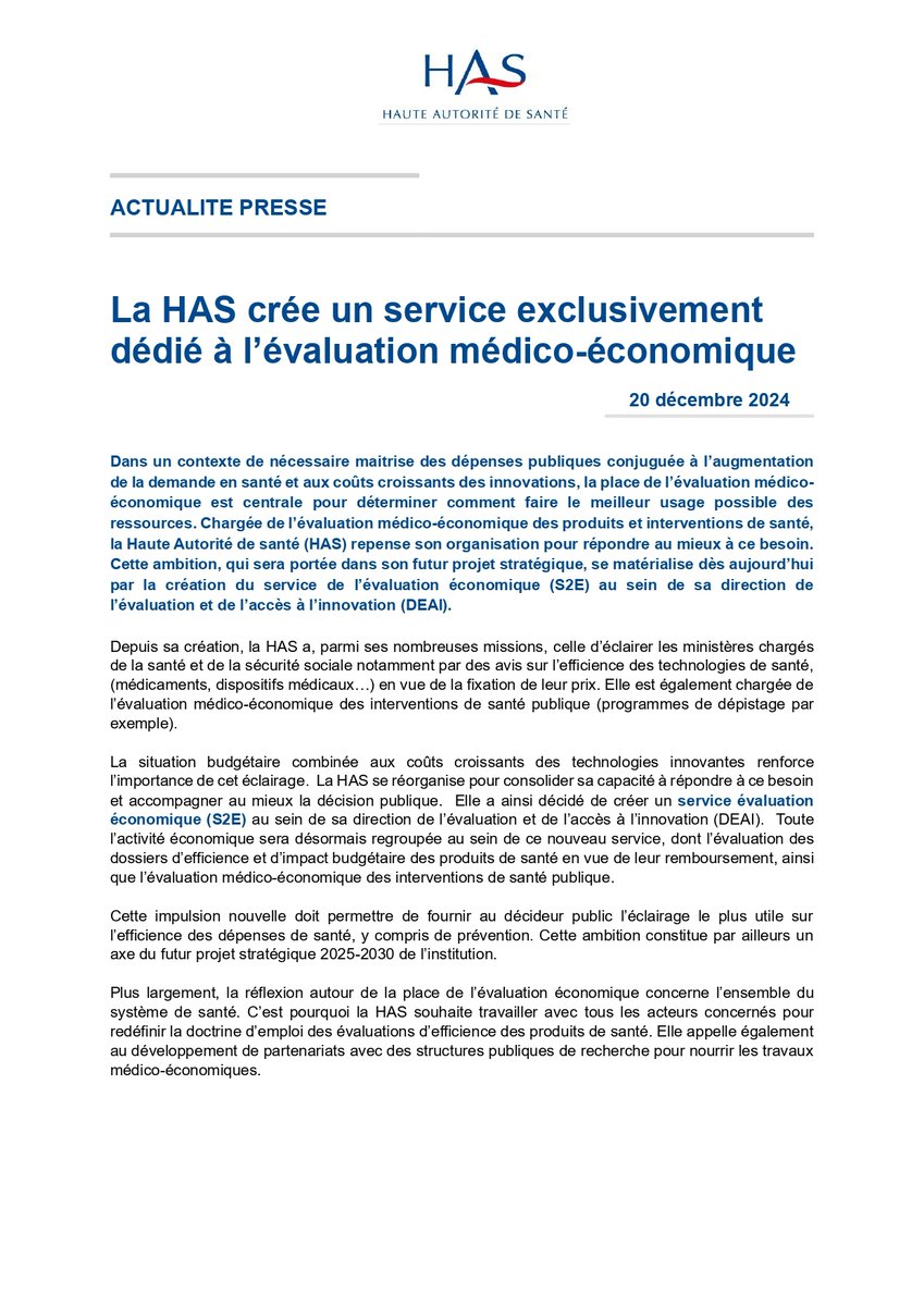 Haute Autorité de santé tweet media