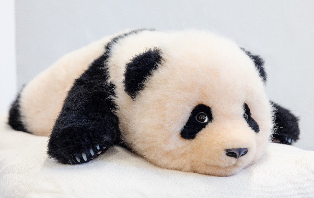 パンダファクトリーぬいぐるみ 熊猫工場（Panda Factory）】シャンシャン 生後22日 開眼or閉眼