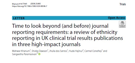 QuinteT (@quintetbristol) on Twitter photo Lovely end to 2024! Our #Trials letter on ethnicity reporting in 3 high-imp jrnls is out. Reporting reqs come too late in research cycle. Funders, ECs & protocol publishers play key role early on. Well done to our <a href="/BristolUni/">University of Bristol</a> med student Maz & co-authors! tinyurl.com/39w3nbjp Lovely end to 2024! Our #Trials letter on ethnicity reporting in 3 high-imp jrnls is out. Reporting reqs come too late in research cycle. Funders, ECs & protocol publishers play key role early on. Well done to our <a href="/BristolUni/">University of Bristol</a> med student Maz & co-authors! tinyurl.com/39w3nbjp
