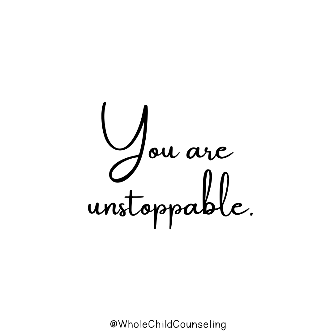 You are unstoppable. 🌟 

Let those words sink in and echo through your day. ✨ 

What's one thing that makes you feel absolutely unstoppable? 

#unstoppable