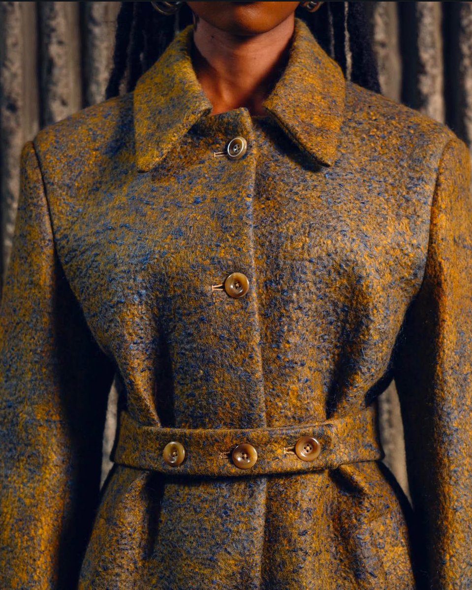 Handmade felt trench coat || mmusomaxwell AW 2023