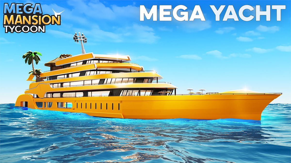 ⛵️New House: MEGA Yacht!⛵️ 
HUGE Map Expansion 
New LIMITED Car! 
+ more!

roblox.com/games/83283518…
