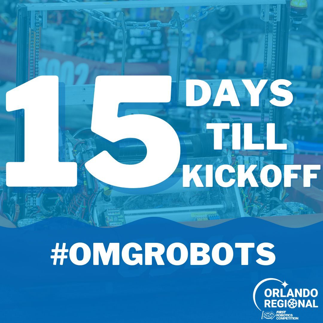 15 days until the FIRST Robotics FRC Kickoff! This year’s theme, “Reefscape,” has us wondering... is this finally the year of the elusive water game? 👀🌊 We can’t wait for the big game reveal and to dive into another exciting season of teamwork, innovation, and STEM excellence.