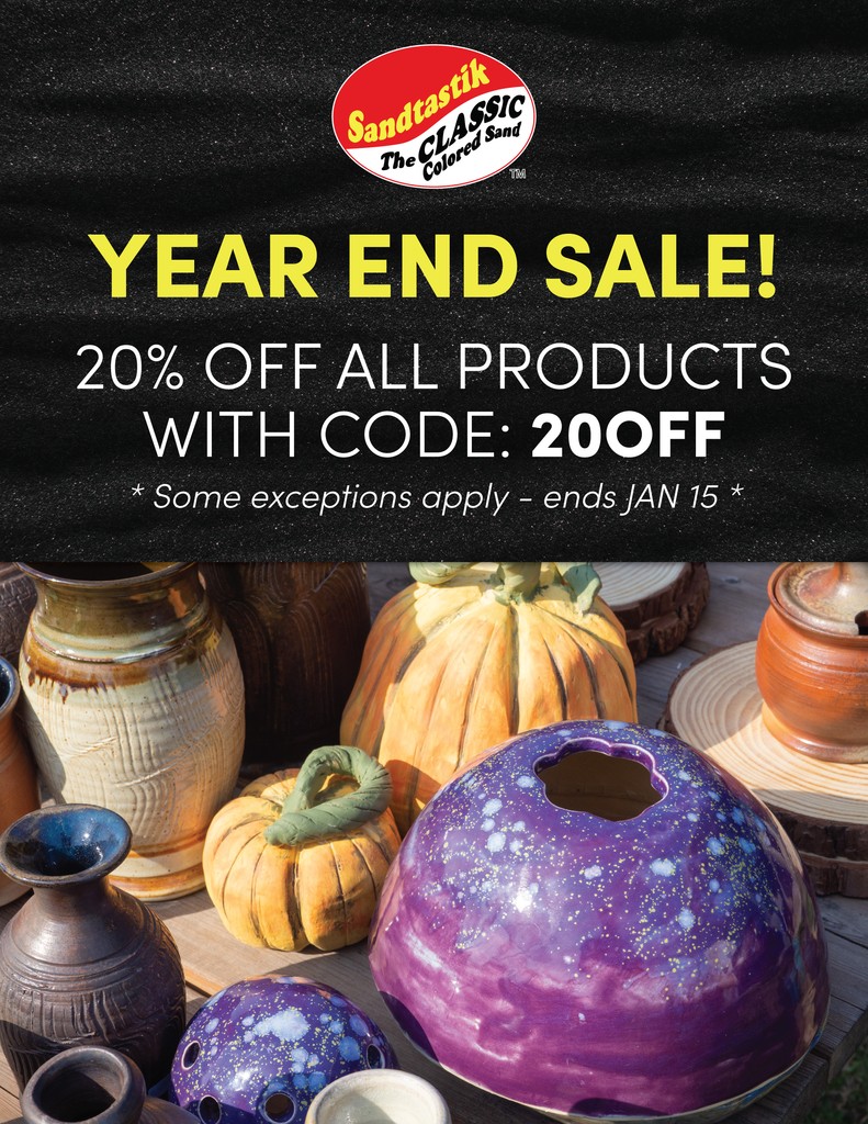 Year End Sale!
20% OFF ALL PRODUCTS!
sandtastik.com
