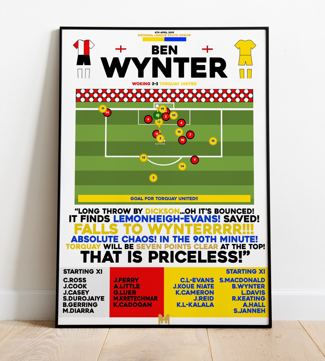 🎉TORQUAY PRINT GIVEAWAY! 

🎄We’ve teamed up with <a href="/MezzalaDesigns/">𝗠𝗲𝘇𝘇𝗮𝗹𝗮</a> to giveaway any of their Torquay United Framed Prints for Xmas!🟡🔵

To enter: 

➡️Follow <a href="/TORQUAYTALK/">TORQUAYTALK</a> &amp; <a href="/MezzalaDesigns/">𝗠𝗲𝘇𝘇𝗮𝗹𝗮</a> 
🔄RT this post 
🏷️Tag a Friend

#TUFC