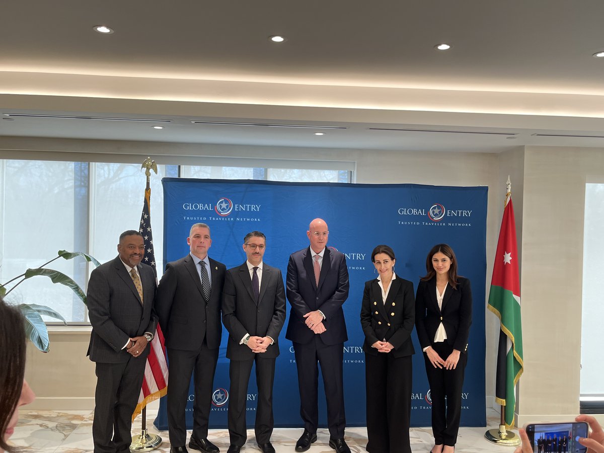(A)Dep Exec Asst Commissioner Jud Murdock (@ofodeac) on Twitter photo 🇺🇸🤝🇯🇴 Honored to celebrate the growing U.S.-Jordan partnership with <a href="/moi_jor/">Ministry of Interior وزارة الداخلية الاردنية</a>. We signed a Letter of Intent, expanding Global Entry to eligible Jordanian citizens. Together, we’re advancing security, economic growth, and lawful travel. ✈️ #GlobalEntry #BeTravelReady 🇺🇸🤝🇯🇴 Honored to celebrate the growing U.S.-Jordan partnership with <a href="/moi_jor/">Ministry of Interior وزارة الداخلية الاردنية</a>. We signed a Letter of Intent, expanding Global Entry to eligible Jordanian citizens. Together, we’re advancing security, economic growth, and lawful travel. ✈️ #GlobalEntry #BeTravelReady