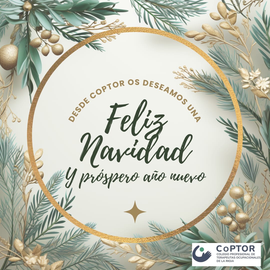 Desde CoPTOR, os deseamos una Feliz Navidad, y un próspero año nuevo.
Que este nuevo año os brinde nuevas oportunidades para seguir creciendo en vuestra labor profesional y que sigáis con la misma dedicación y compromiso 
¡Felices fiestas! 🎄❄️🥂
#coptor
#terapiaocupacional