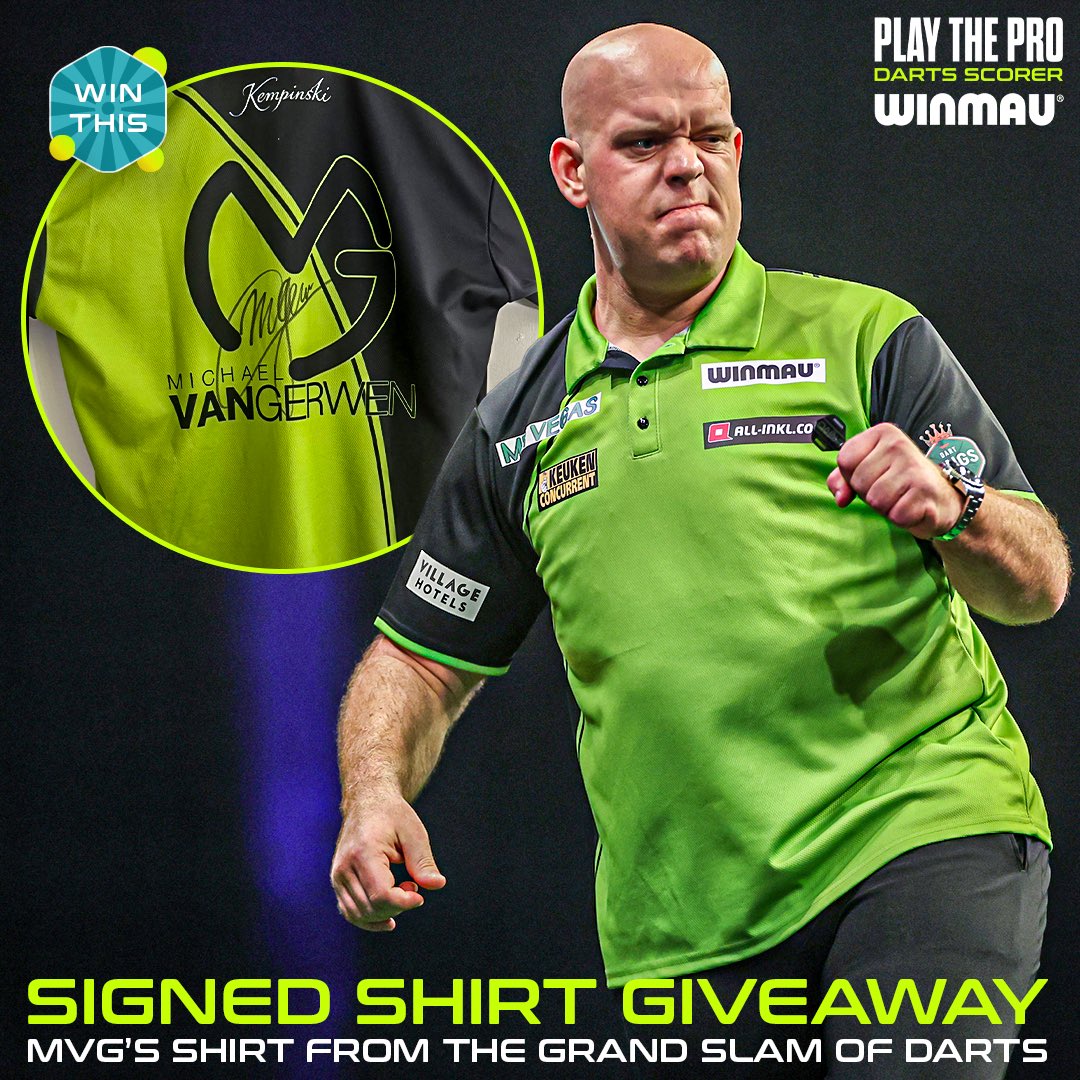 GIVEAWAY! 📣

Win MVG’s Signed Shirt from the Grand Slam Of Darts 🎯

How To Enter:
1️⃣ Like This Post
2️⃣ Tag 3 Friends
3️⃣ Download Play The Pro Darts Scorer

DOWNLOAD: qrco.de/bfSJB2

Entries close: 1st January 2025

The Play The Pro Darts Scorer App is free to download,
