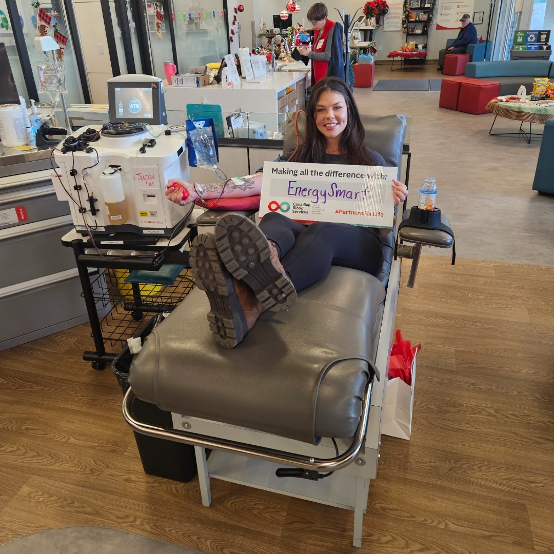 Welcome to our newest Partner for Life in Lethbridge Energy Smart Canada!

Thank you for supporting our Plasma Centre and being a part of the 450 new donors needed daily this winter. 

Book your appointment to donate plasma today ow.ly/wBo350Uv7fb