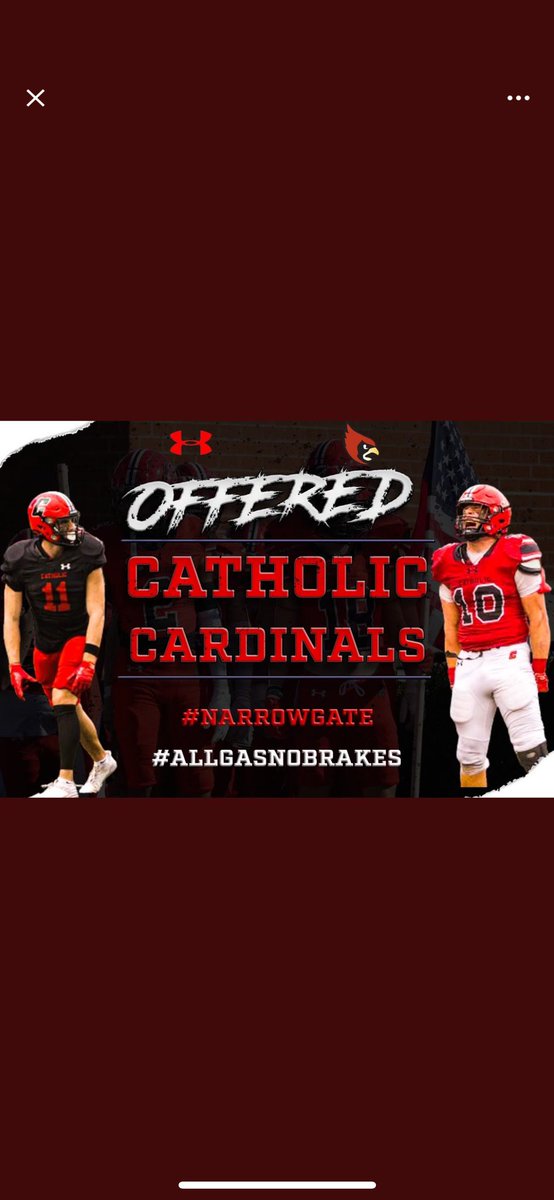 Blessed to receive an offer from Catholic University <a href="/CoachMattyVogel/">Matt Vogel</a> <a href="/PHGatorsFB/">Perry Hall Football</a>