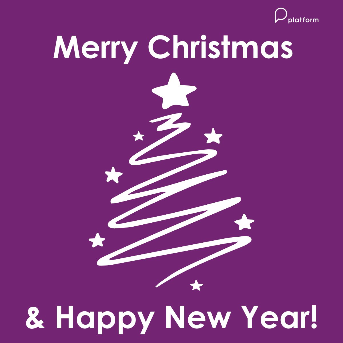 Wishing everyone a very Merry Christmas and a Happy New Year from all at Platform ! 🎄🥂