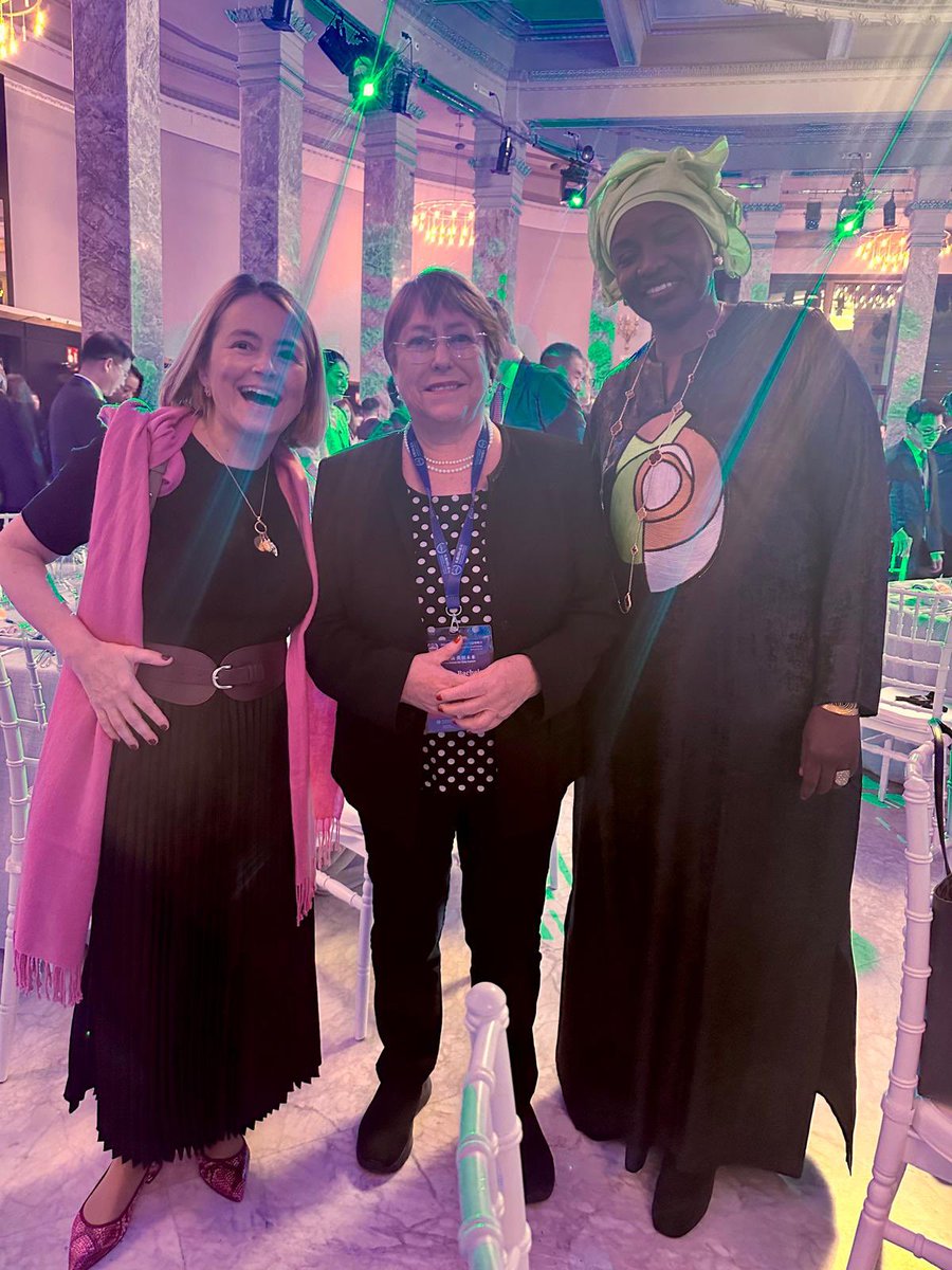 So happy, privileged and proud to work with such inspiring leaders in changing the world and making water a reality for all! More exciting news to come in 2025!!! <a href="/sanwatforall/">Sanitation and Water for All</a> <a href="/aminatatoureklk/">Aminata TOURE</a> <a href="/michexpresident/">michellebachelet</a>