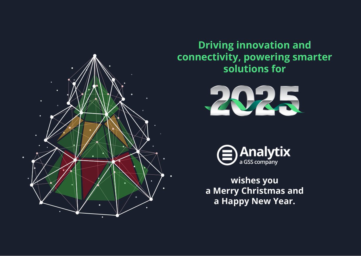 analytixbygss's tweet image. 🎉 Thank you for being part of an innovative year! At Analytix, we transform the future with IoT solutions that optimize processes and decisions. 🌐💡 Happy Holidays and a successful 2025! 🎄✨ Learn more: gssanalytix.com #HolidayGreetings #IoTforBusiness #ConnectedFuture