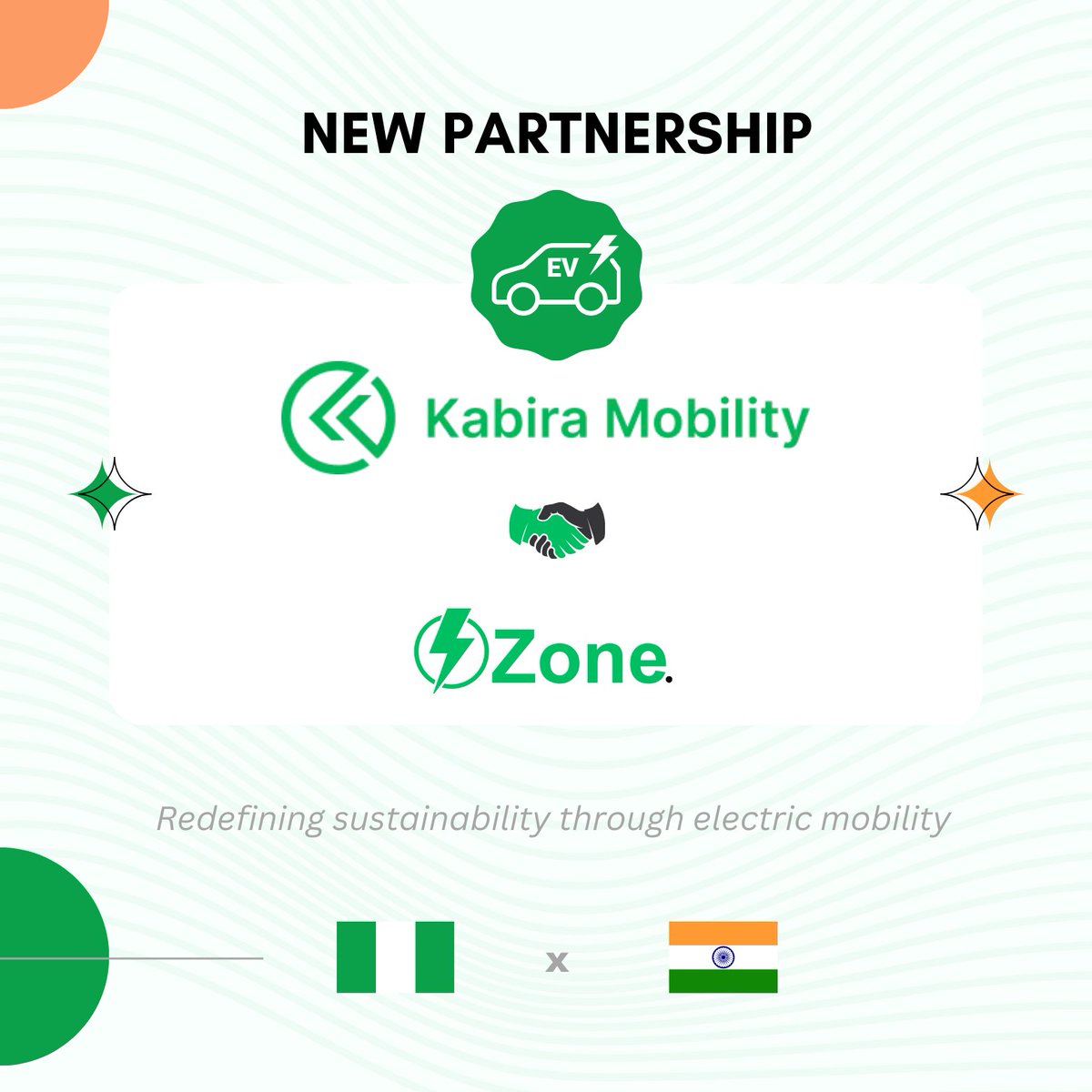 Ozone_HQ's tweet image. BIG ANNOUNCEMENT: NEW PARTNERSHIP 🤝
Kabira Mobility 🇮🇳 × Ozone Energy 🇳🇬
Kabira Mobility @KabiraMobility, a leading electric vehicle manufacturer in India, and Nigerian Partner Company, Ozone Energy Announce Strategic Partnership to Drive Electric Vehicle Adoption in Nigeria.…