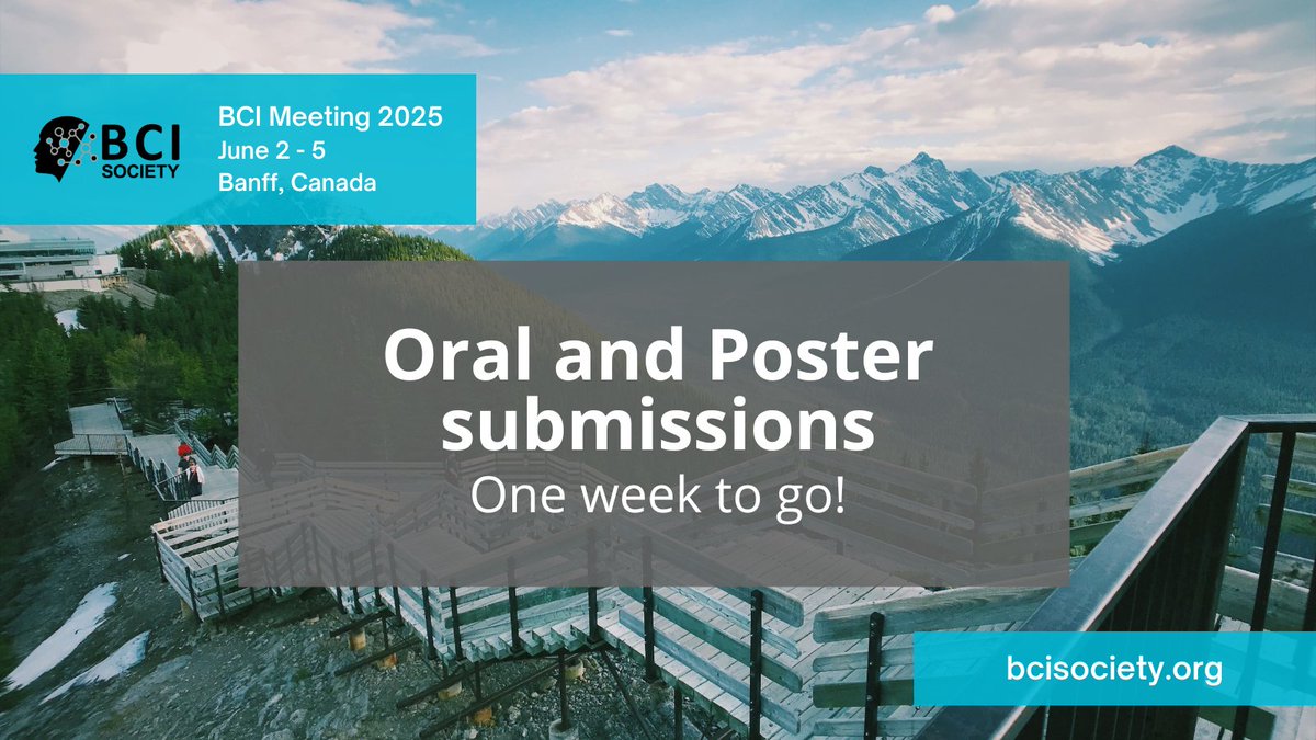 One week left to submit your abstract for #BCI2025  Submission deadline: Jan 16, 2025
bcisociety.org/bci-meeting/ab…