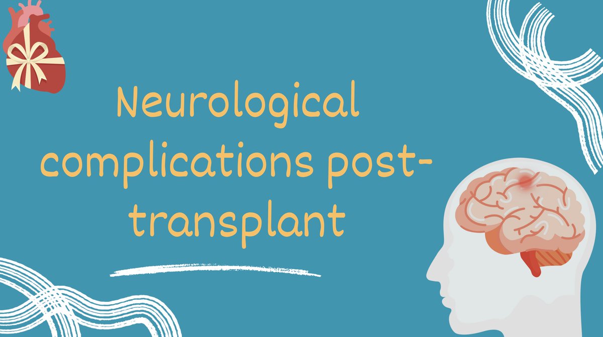 Foad Taghdiri (@ftaghdiri) on Twitter photo 1/11
Neurological complications post-transplant are very important for #neurohospitalists and 🧠#residents who see these consults in 🏥. These complications occur in 10-30% of organ and HSCT recipients!! While often multifactorial, immunosuppressants are major contributors. 1/11
Neurological complications post-transplant are very important for #neurohospitalists and 🧠#residents who see these consults in 🏥. These complications occur in 10-30% of organ and HSCT recipients!! While often multifactorial, immunosuppressants are major contributors.