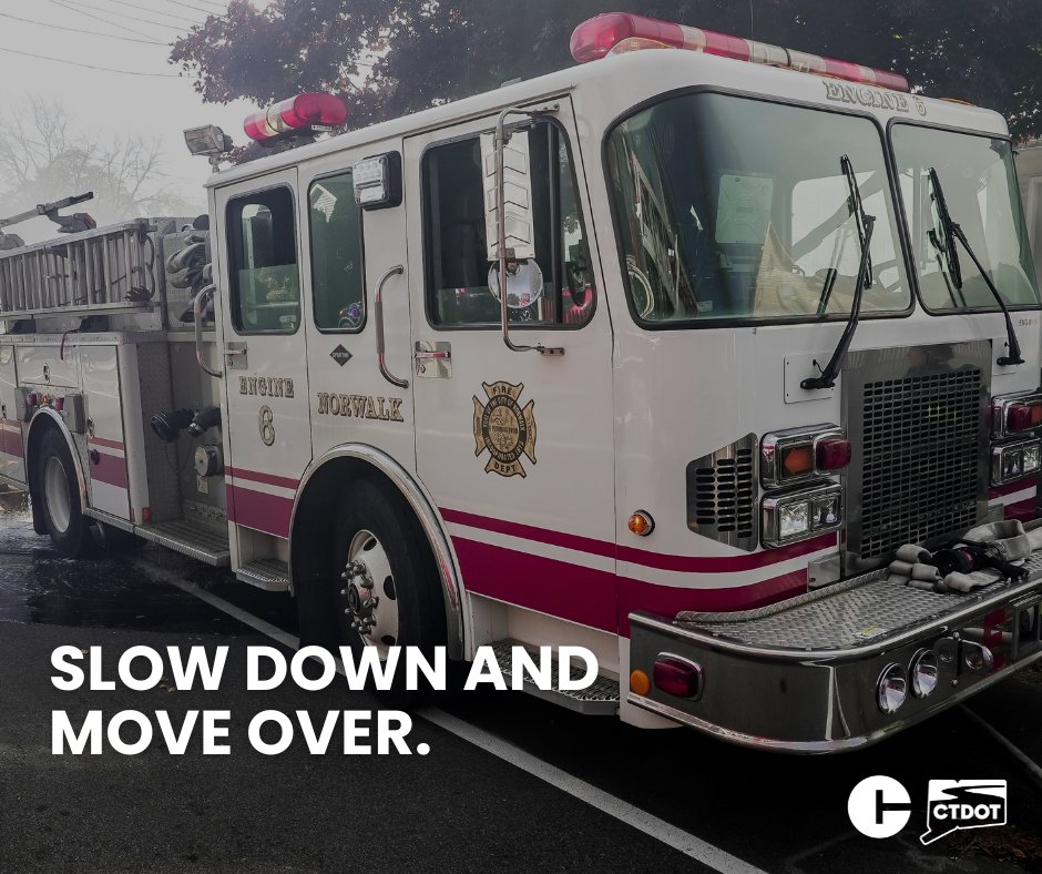CThighwaysafety's tweet photo. When you see a car on the roadside, it is important to slow down — not stop. Stopping can be dangerous, as vehicles behind you may not expect it. Instead, slow down and move over to keep everyone safe.
#CTDOT #MoveOverCT #DriveSafe #RoadSafety https://t.co/1IshU8nIjc