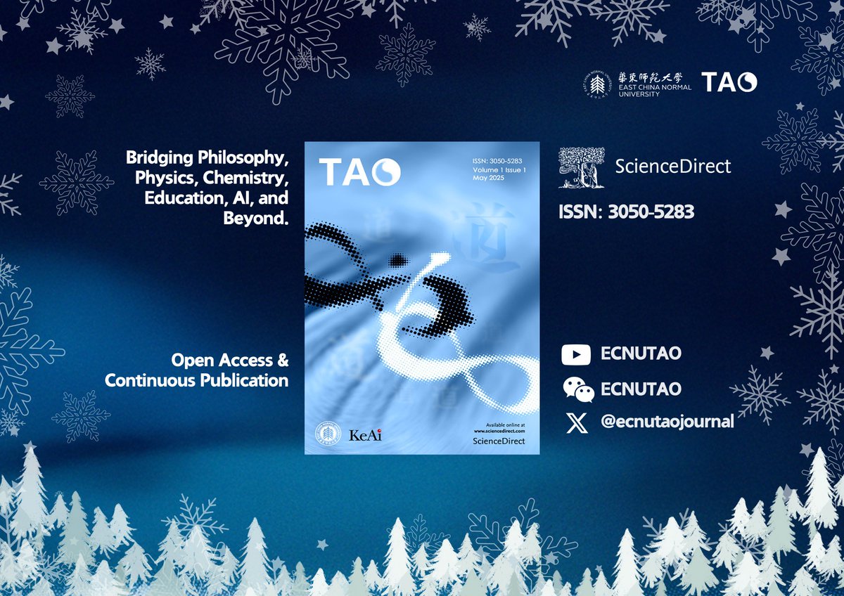 ecnutaojournal's tweet photo. 🎄 Season’s Greetings from Journal TAO!

A heartfelt thank you to our editors and audience for your support in our inaugural year. Wishing you joy, health, and inspiration this holiday season and a bright start to 2025! 🌟

#JournalTAO #SeasonsGreetings #ThankYou #NewYear2025 #AI #Technology #Philosophy