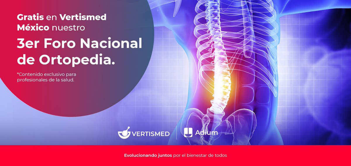 No se pierda este foro internacional donde las asociaciones de ortopedia se reúnen para compartir conocimientos y experiencias sobre los temas más relevantes de la especialidad.: mx.vertismed.com/foro-nacional-… .
