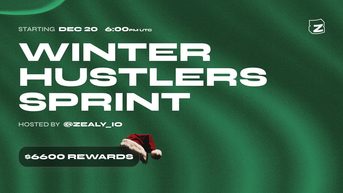 Zealy (@zealy_io) on Twitter photo IT’S TIME.
The Winter Hustlers Sprint is officially LIVE on Zealy <a href="/zealysprints/">Zealy Sprints</a> !
here are our superstars, highlights of the sprint!
<a href="/Full_House_GG/">Fullhouse.gg ($YUUKI)</a> <a href="/synthr_io/">SYNTHR</a> <a href="/bigaarcade/">BIGA</a> <a href="/thefrenworld/">Fren</a> <a href="/flipster_io/">Flipster</a>
<a href="/ResolvLabs/">Resolv Labs</a> <a href="/BestWalletHQ/">Best Wallet</a> <a href="/roc_platform/">ROC | Realty on Chain</a> <a href="/DIAdata_org/">DIA | Cross-Chain Oracles for Web3</a> <a href="/MagicSquareio/">Magic Square</a>
<a href="/W3_Forge/">W3Forge</a> IT’S TIME.
The Winter Hustlers Sprint is officially LIVE on Zealy <a href="/zealysprints/">Zealy Sprints</a> !
here are our superstars, highlights of the sprint!
<a href="/Full_House_GG/">Fullhouse.gg ($YUUKI)</a> <a href="/synthr_io/">SYNTHR</a> <a href="/bigaarcade/">BIGA</a> <a href="/thefrenworld/">Fren</a> <a href="/flipster_io/">Flipster</a>
<a href="/ResolvLabs/">Resolv Labs</a> <a href="/BestWalletHQ/">Best Wallet</a> <a href="/roc_platform/">ROC | Realty on Chain</a> <a href="/DIAdata_org/">DIA | Cross-Chain Oracles for Web3</a> <a href="/MagicSquareio/">Magic Square</a>
<a href="/W3_Forge/">W3Forge</a>